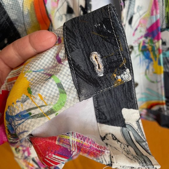 MODE VIN ROUGE Moto-style Jacket. Multi-color. XL - Picture 3 of 4